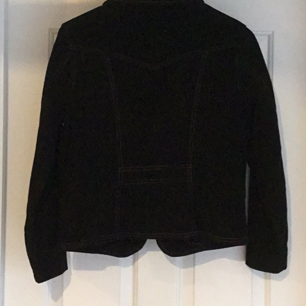 French Cuff black corduroy jacket - Picture 3 of 5